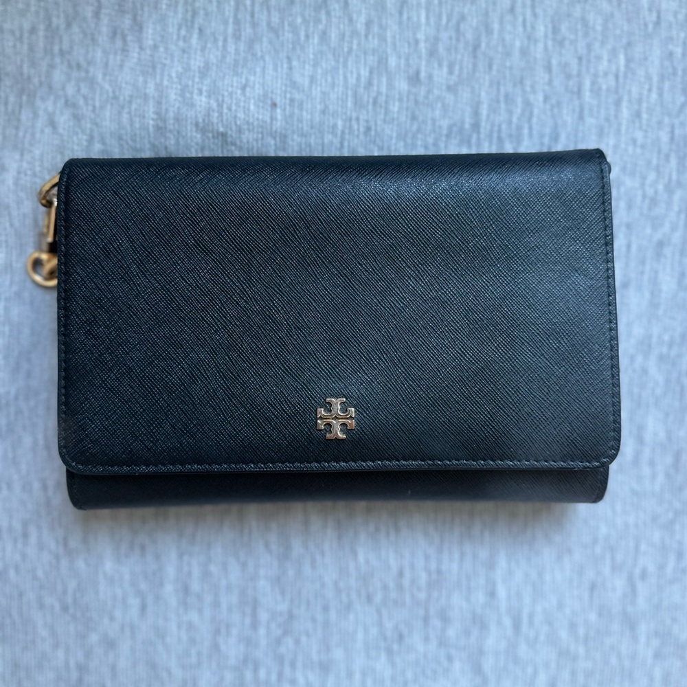 Tory Burch Leather Chain-Link Crossbody Bag